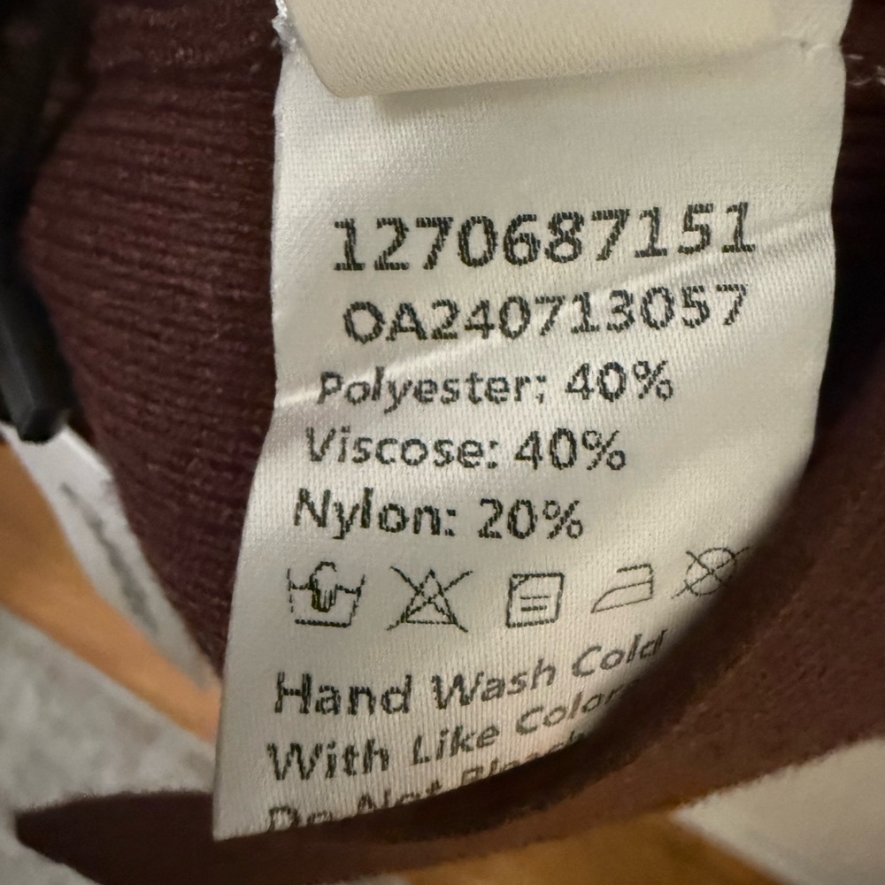 Commense Deep Brown Cardigan with Gold Accent - Picture 4 of 6